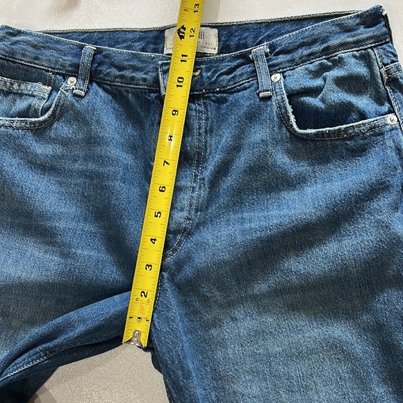 We the Free Women’s straight leg raw hem distressed button fly jeans in size 30 - Picture 7 of 11